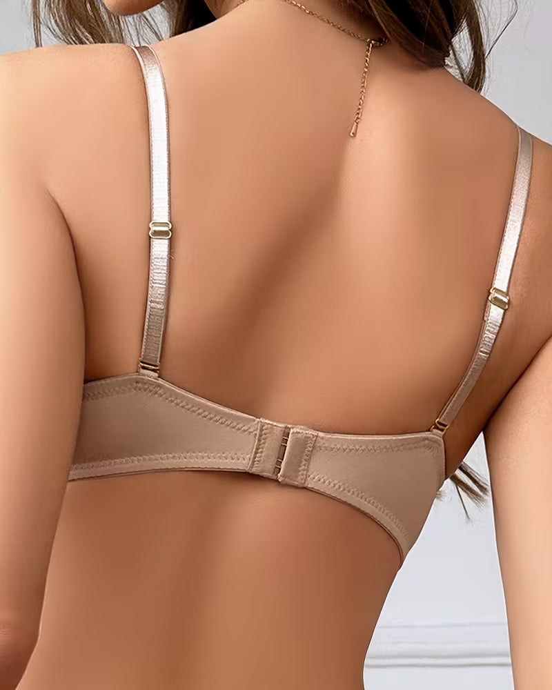 Push-Up Lace Pattern Bra