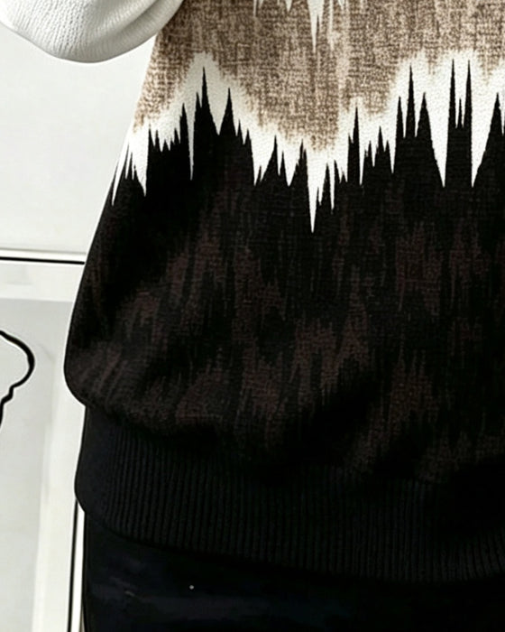 Casual Printed Long Sleeve Sweatshirt