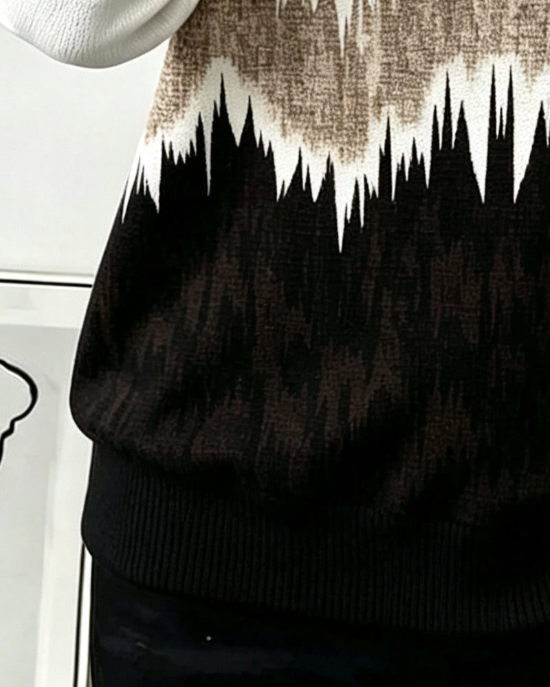 Casual Printed Long Sleeve Sweatshirt