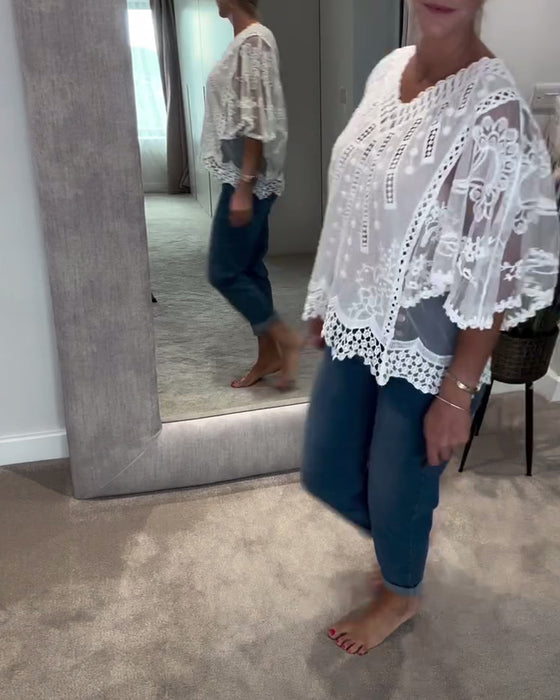 V-Neck Stylish Blouse