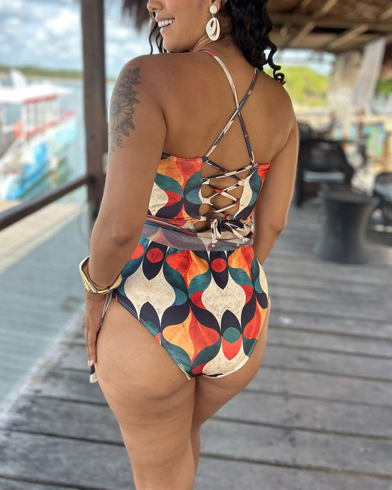 One-Piece Printed Swimsuit