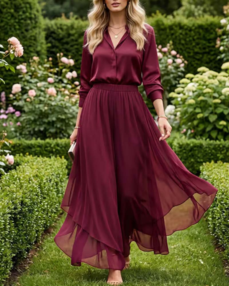 Loose Asymmetrical Casual Wide-Leg Pants