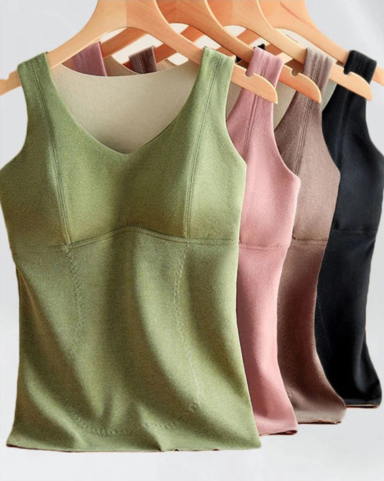 Solid Color Thermal Tank Top
