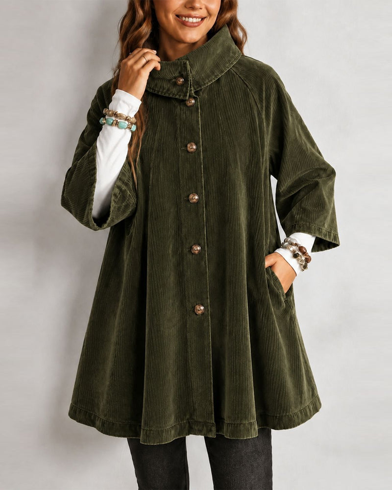 Buckle Mid-Length Pocket Coat