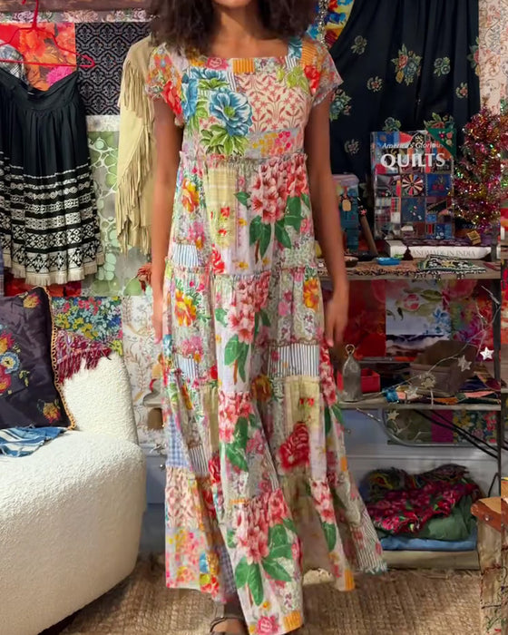 Colorful Printed Dress