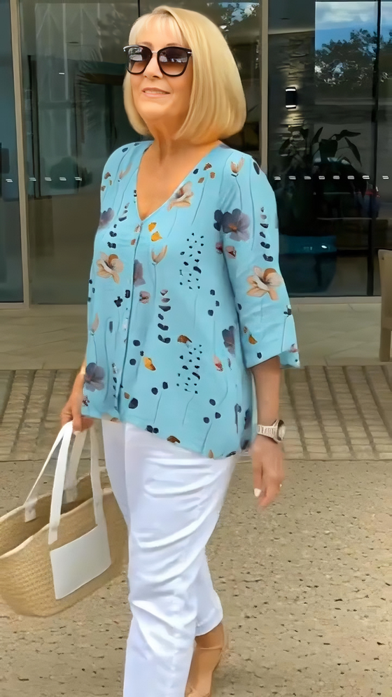 Flowy Floral Print  Top