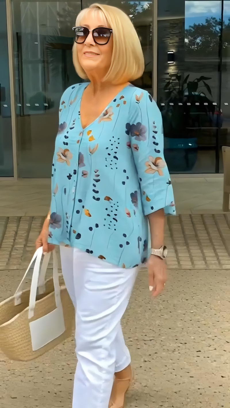 Flowy Floral Print  Top